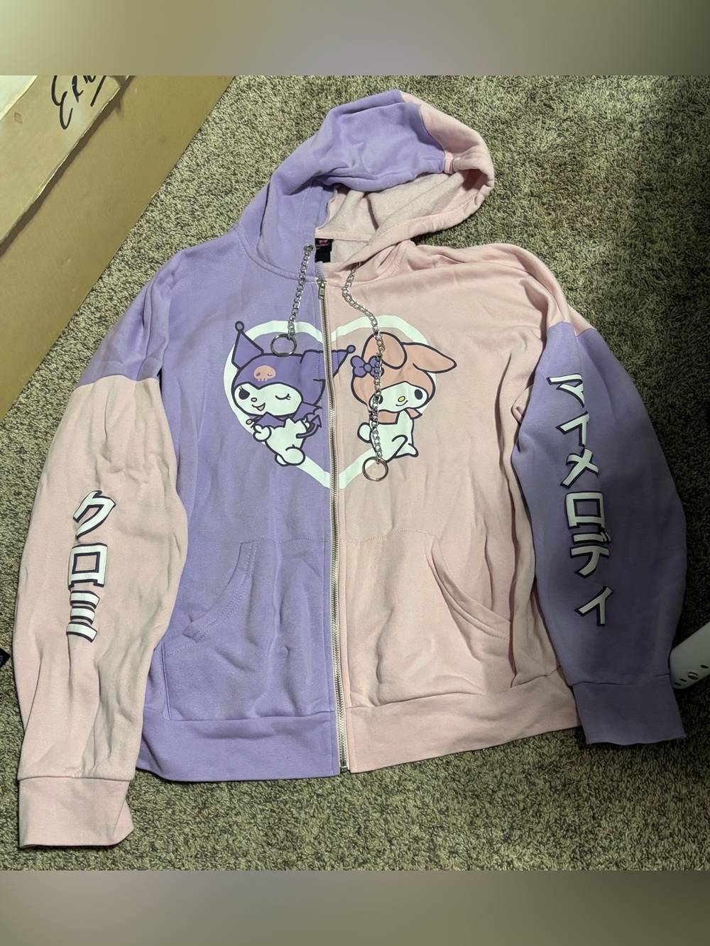 My Melody Kuromi - Full Zip Up Sweatshirt - Like new